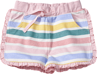 Shorts aus Sweat mit Streifen-Muster, rosa, Gr. 110 ALANA