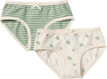Slips mit Apfel-Muster & Streifen, weiß + grün, Gr. 98/104 ALANA