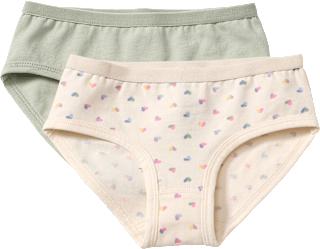 Slips mit Herz-Muster, grün, Gr. 98/104 ALANA