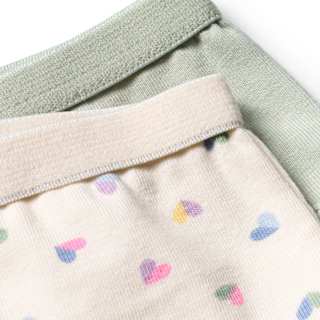 Slips mit Herz-Muster, grün, Gr. 98/104 ALANA