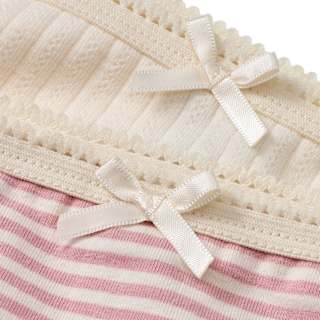 Slips mit Streifen & Ajour-Struktur, rosa + weiß, Gr. 98/104 ALANA