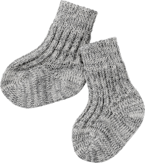 Socken aus Bio-Schurwolle, grau, Gr. 15/16 ALANA