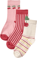 Socken mit 3D-Applikation & Kirsch-Motiv, rosa, Gr. 31/33 ALANA