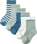 Socken mit Streifen-Muster, grün + blau + weiß, Gr. 23/26 ALANA