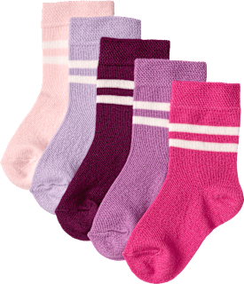 Socken mit Streifen-Muster, lila, Gr. 23/26 ALANA