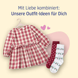 Socken mit Weihnachts-Regenbogen- & Punkte-Muster, weiß + rot, Gr. 23/26 ALANA