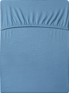 Spannbettlaken Babygröße, blau, 70 x 100 cm ALANA