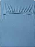 Spannbettlaken Doppelgröße, blau, 180 x 200 cm ALANA