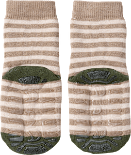 Stoppersocken mit Dino-Motiv, braun, Gr. 19/20 ALANA