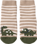 Stoppersocken mit Dino-Motiv, braun, Gr. 19/20 ALANA