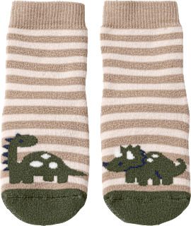 Stoppersocken mit Dino-Motiv, braun, Gr. 19/20 ALANA