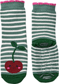 Stoppersocken mit Kirschen-Muster, grün, Gr. 25/26 ALANA