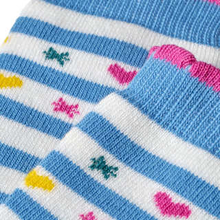 Stoppersocken mit Regenbogen-Muster, blau & rosa, Gr. 25/26 ALANA