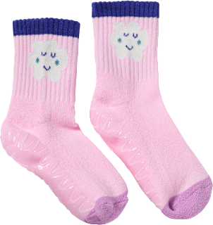 Stoppersocken mit Regenbogen-Muster, rosa, Gr. 23/24 ALANA