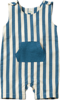 Strampler mit Streifen-Muster, blau & weiß, Gr. 86 ALANA