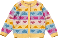 Strickjacke mit Herz-Muster, rosa, Gr. 122 ALANA