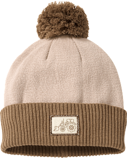 Strickmütze mit Bommel, beige, Gr. 52/53 ALANA