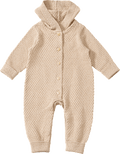 Strickoverall mit Waffel-Struktur & Mitwachsfunktion, beige, Gr. 62 ALANA