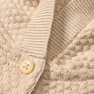 Strickoverall mit Waffel-Struktur & Mitwachsfunktion, beige, Gr. 62 ALANA