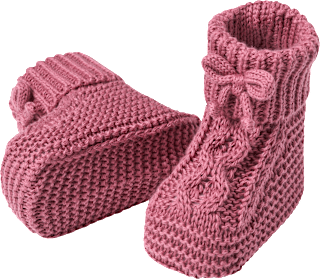 Strickschuhe, altrosa, 0-3 0-3 ALANA