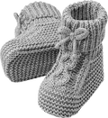 Strickschuhe, grau, 0-3 Monate ALANA