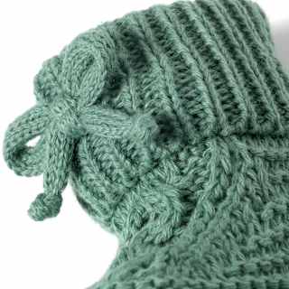 Strickschuhe, grün, 3-6 Monate ALANA