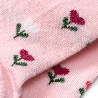 Strumpfhose mit Blumen-Muster, rosa, Gr. 122/128 ALANA