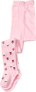Strumpfhose mit Blumen-Muster, rosa, Gr. 122/128 ALANA
