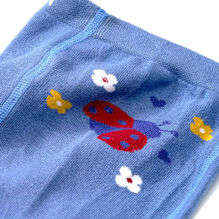 Strumpfhose mit Marienkäfer-Motiv, blau & weiß, Gr. 86/92 ALANA