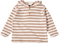 Sweatshirt mit Kapuze & Ringel-Muster, beige & braun, Gr. 104 ALANA