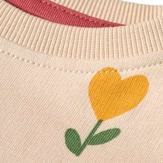 Sweatshirt mit Tulpen-Muster, beige, Gr. 98 ALANA