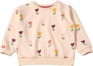 Sweatshirt mit Tulpen-Muster, beige, Gr. 98 ALANA
