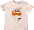 T-Shirt mit 3D-Camper-Print, beige, Gr. 104 ALANA
