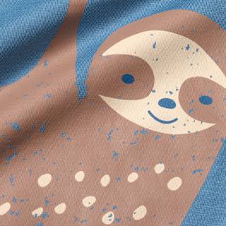 T-Shirt mit Faultier-Motiv, blau, Gr. 104 ALANA