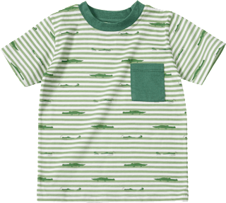 T-Shirt mit Krokodil-Muster, grün, Gr. 104 ALANA
