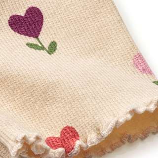 T-Shirt mit Tulpen-Muster & Ripp-Struktur, beige, Gr. 92 ALANA