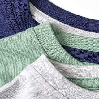 T-Shirts, grau + blau + grün, Gr. 110 ALANA
