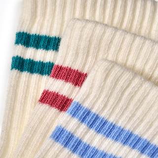 Tennissocken mit Streifen-Muster, blau + lila + rosa , Gr. 31/33 ALANA