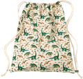 Turnbeutel mit Dino-Muster, beige & grün, 40 x 32 cm ALANA