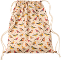 Turnbeutel mit Vogel-Muster, beige, 40 x 32 cm ALANA
