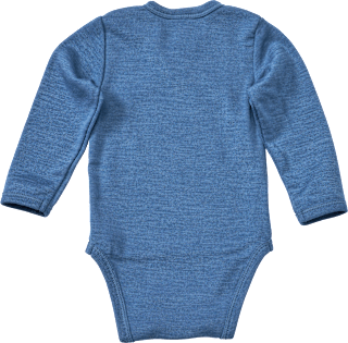 Wickelbody aus Bio-Wolle und Seide, blau, Gr. 62/68 ALANA
