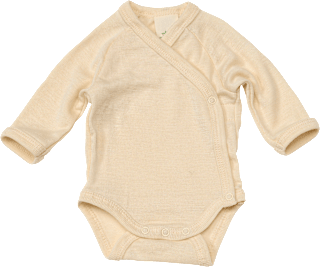 Wickelbody aus Bio-Wolle und Seide, natur, Gr. 42/44 ALANA