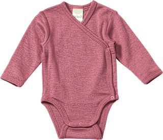 Wickelbody aus Bio-Wolle und Seide, rosa, Gr. 62/68 ALANA