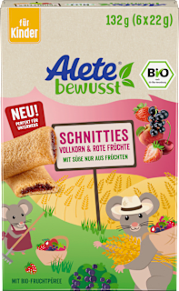 Kindersnack Schnitties Vollkorn Rote Früchte (6x22 g), ab 3 Jahren Alete