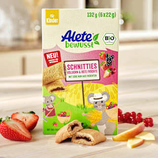 Kindersnack Schnitties Vollkorn Rote Früchte (6x22 g), ab 3 Jahren Alete