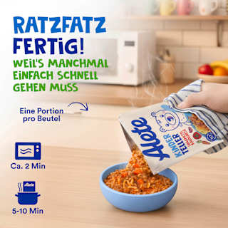 Kinderteller Spaghetti Bolognese ab 1 Jahr Alete