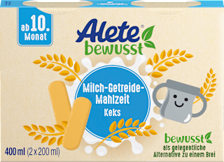 Trinkmahlzeit Keks ab 10. Monat, 2x200ml Alete