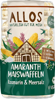 Amaranth Maiswaffeln Rosmarin & Meersalz ALLOS