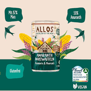 Amaranth Maiswaffeln Rosmarin & Meersalz ALLOS
