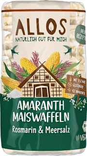 Amaranth Maiswaffeln Rosmarin & Meersalz ALLOS
